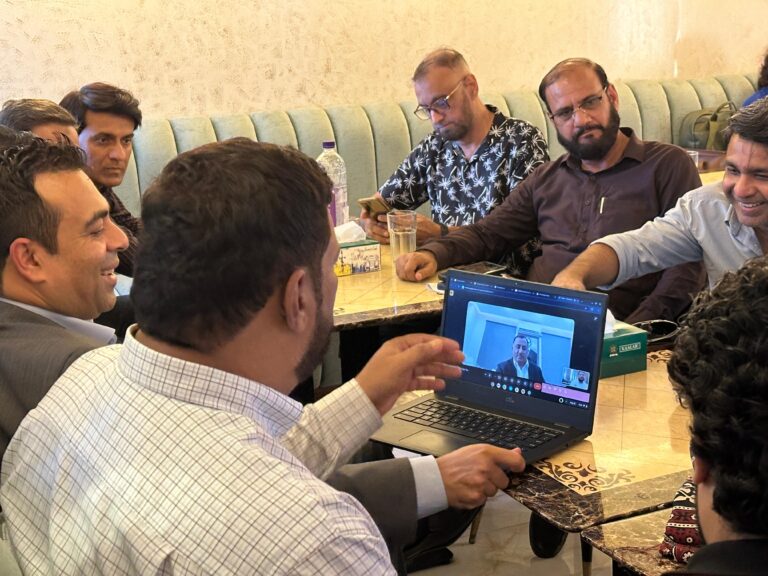 Ceo Tech Valley virtually with Sec IT sindh at CEEJ dinner